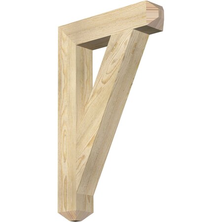 Ekena Millwork Traditional Craftsman Rough Sawn Bracket, Douglas Fir, 4"W x 20"D x 32"H BKT04X20X32TRA04RDF
